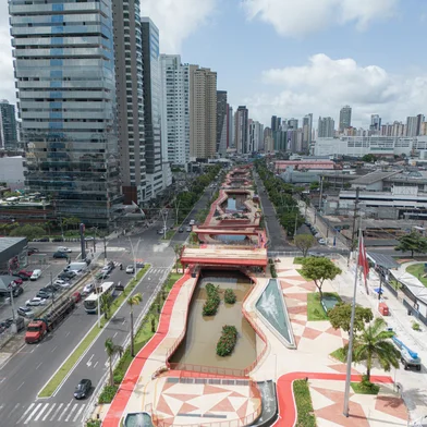Imagem aérea de Belém - Parque Linear Doca de Souza Franco<!-- NICAID(16092843) -->