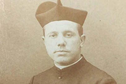 Padre Anneken, em foto de 1920, em Natal. <!-- NICAID(16263815) -->