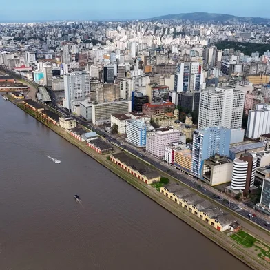 Cais Mauá, em Porto Alegre.<!-- NICAID(16046060) -->