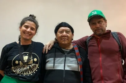Eryk Rocha, Gabriela Carneiro da Cunha e Davi Kopenawa.<!-- NICAID(15768199) -->