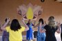 People participate in a yoga class during a spiritual retreat in Centelha Divina Temple in the Chapada dos Veadeiros nature reserve, Alto Paraiso municipality, Goias State, Brazil, on June 17, 2022. - Famous for its waterfalls and nature trails that for decades have attracted those seeking a break away from the big cities, Chapada dos Veadeiros, 230 kilometres from the country's capital, Brasilia, is strengthening its mystical profile and experiencing a new boom in retreats in the wake of the pandemic. (Photo by EVARISTO SA / AFP)Editoria: LIFLocal: Alto Paraíso de GoiásIndexador: EVARISTO SASecao: natureFonte: AFPFotógrafo: STF<!-- NICAID(15139677) -->