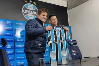 Apresentação do Iturbe no Grêmio