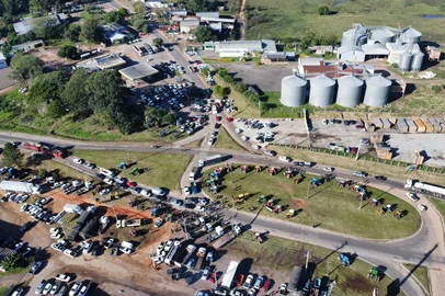 Protesto de produtores em Rosário do Sul, na BR-290<!-- NICAID(16049635) -->