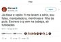 "Sou falsa, manipuladora, mentirosa e filha da put*"; tuítes de Rita eram aula de humor