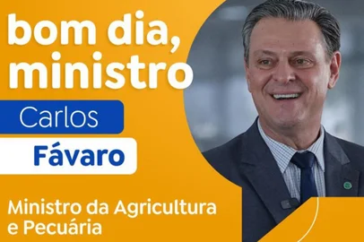 Entrevista com o ministro da Agricultura, Carlos Fávaro, no programa Bom Dia, Ministro<!-- NICAID(15805869) -->