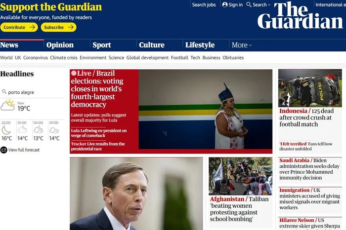 The Guardian / Reprodução The Guardian / Reprodução