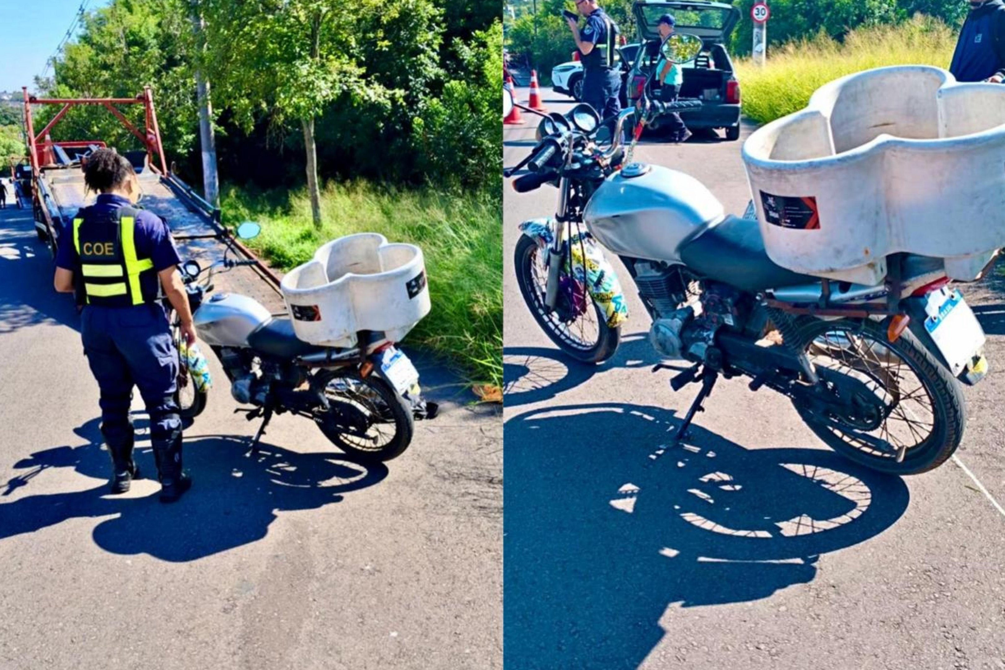 Moto com mais de R$ 25 mil em multas &eacute; apreendida em Porto Alegre; condutor n&atilde;o tinha CNH