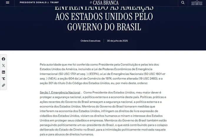 Casa Branca / Reprodução Casa Branca / Reprodução