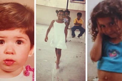 Famosas publicam fotos de infância no Dia da Criança  @danicalabresa /@jojotodynho / @anitta