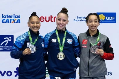 Clara Stecca, Luiza Abel, Rebeca Procópio, ginástica artística