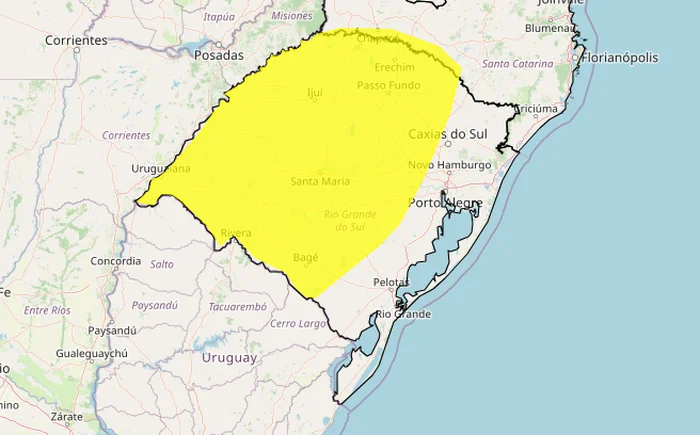 Instituto Nacional de Meteorologia (Inmet) / Reprodução