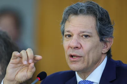 Brasília (DF) 27/11/2024 O ministro da Fazenda, Fernando Haddad, durante coletiva para explicar o pacote de corte gastos do governo Foto: Fabio Rodrigues-Pozzebom/Agência Brasil<!-- NICAID(15924633) -->