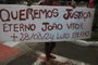 PORTO ALEGRE, RS, BRASIL, 02/04/2024- Protesto por morte de menino causa congestionamento na Avenida Bento Gonçalves. Foto: Ronaldo Bernardi / Agencia RBS<!-- NICAID(15722714) -->