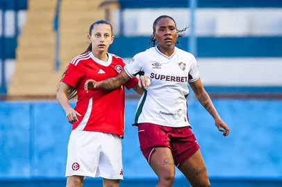 Belen Aquino pelo Inter contra o Fluminense.<!-- NICAID(16128069) -->