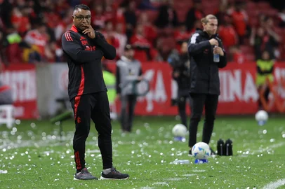 PORTO ALEGRE, RS, BRASIL, 20-08-2025: Internacional vs Flamengo, pelo jogo da volta da Copa Libertadores 2025, no estádio Beira-Rio, em Porto Alegre. Foto: Jefferson Botega/Agência RBSIndexador: jeff botega<!-- NICAID(16106476) -->
