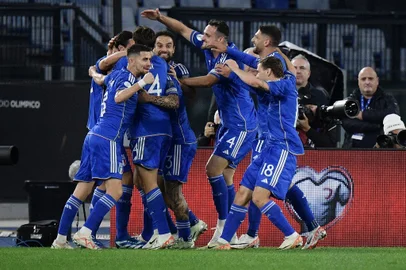 Itália x Macedônia do Norte, Eurocopa, futebol