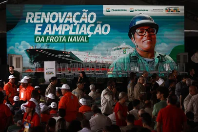 Rio Grande, RS, Brasil, 24-02-2025: Pré evento no Estaleiro Rio Grande. Foto: Renan Mattos / Agência RBS<!-- NICAID(15982537) -->