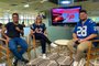 Primecast, podcast sobre NFL. Na foto: Nicholas Lyra, Janaina Wille e Alex Torrealba<!-- NICAID(15659026) -->