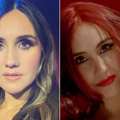 Dulce Maria pinta os cabelos de vermelho em preparação para a nova turnê do RBD.<!-- NICAID(15501234) -->