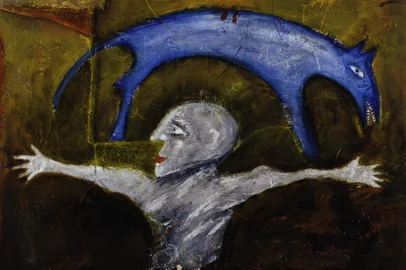 Obra de Wilson Cavalcanti chamada Quem me habita, de 1980. Da exposição “Wilson Cavalcanti — Os jardins que me habitam”.<!-- NICAID(15605312) -->