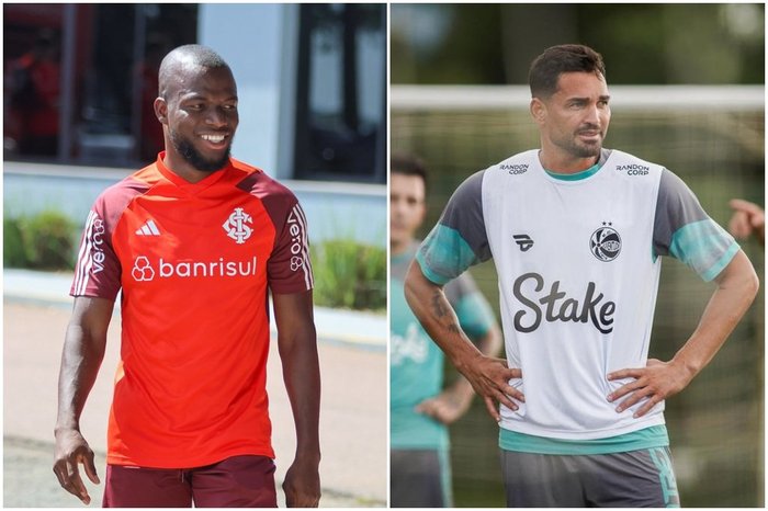 Montagem sobre fotos de Ricardo Duarte (Inter) e Fernando Alves (Juventude) / Divulgação Montagem sobre fotos de Ricardo Duarte (Inter) e Fernando Alves (Juventude) / Divulgação