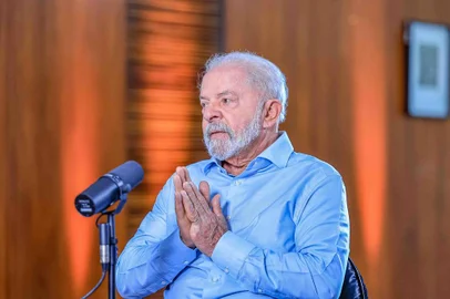 Presidente Lula durante o programa Conversa com o Presidente<!-- NICAID(15509816) -->