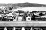 Vista a partir do Viaduto Otávio Rocha, mostrando o final da Av.Borges de Medeiros, o Cine Capitólio, o Guaíba e o Morro de Santa Teresa.<!-- NICAID(13005516) -->