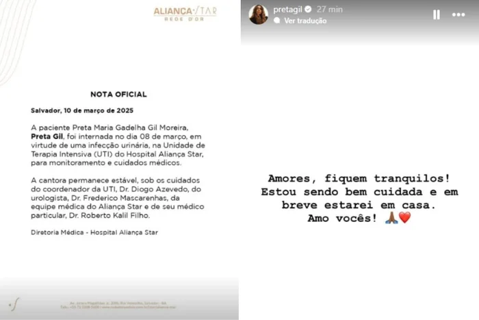 @pretagil / Instagram / Reprodução @pretagil / Instagram / Reprodução