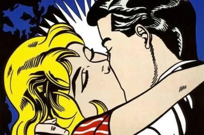 Kiss II, de Roy Lichtenstein<!-- NICAID(15116712) -->