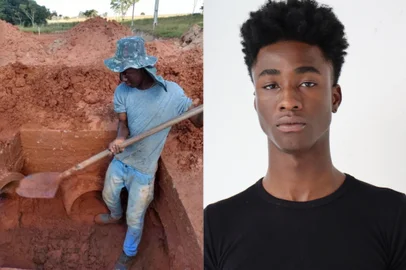 Modelo Peter Silva, jovem que trabalhava como pedreiro está entre os modelos recordistas da SPFW<!-- NICAID(15898045) -->