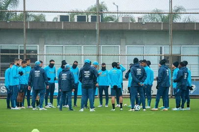 Treino do Grêmio em 18 de julho de 2025.