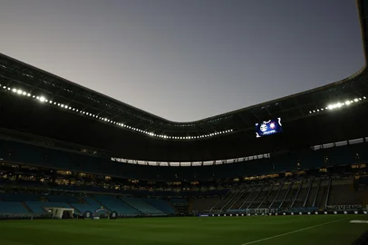 PORTO ALEGRE, RS, BRASIL, 12-06-2025: Pré jogo: Grêmio recebe Corinthians pela 12ª rodada do Campeonato Brasileiro 2025, na Arena Porto-Alegrense. O tricolor vem de duas vitórias seguidas no campeonato e busca manter o bom momento na véspera da parada para o Mundial de Clubes. Foto: Renan Mattos/Agência RBS<!-- NICAID(16058426) -->