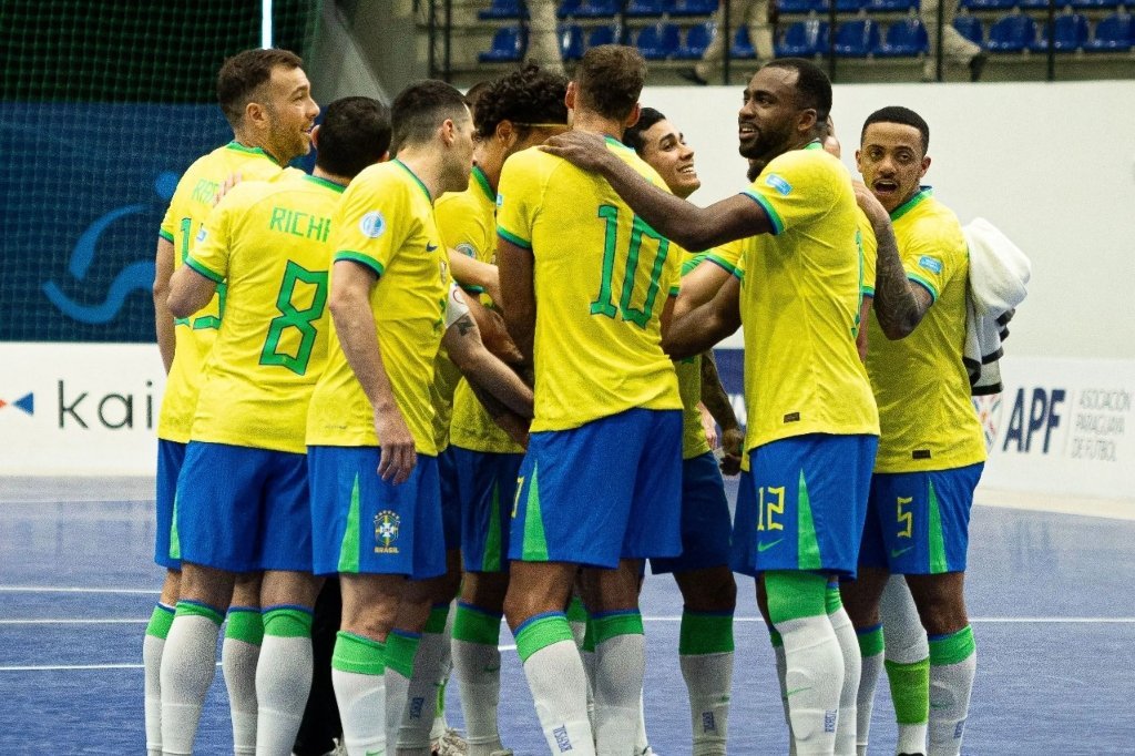 Brasil vence a Venezuela e garante classifica&ccedil;&atilde;o para as semifinais da Copa Am&eacute;rica de Futsal