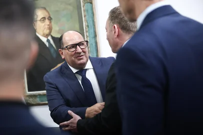 PORTO ALEGRE, RS, BRASIL, 03-02-2026: Posse do novo presidente da Assembleia Legislativa,  Sergio Peres do Republicanos. Foto Jonathan Heckler/Agência RBS<!-- NICAID(16217684) -->