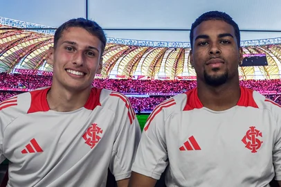 O goleiro Henrique Menke, o meia Gustavo Prado e o atacante Ricardo Mathias falam sobre o título do Sul-Americano Sub-20 pela Seleção Brasileira. Atualmente, os três fazem parte do elenco do Internacional.<!-- NICAID(15985265) -->