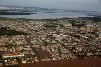 ELDORADO DO SUL, RS, BRASIL - 06/05/2024 - Cidade de Eldorado do Sul, na Região Metropolitana, atingida pela forte enchente. FOTO: DUDA FORTES, AGÊNCIA RBS<!-- NICAID(15756892) -->