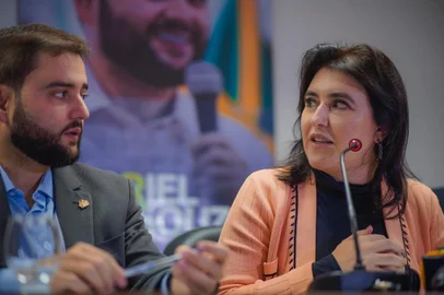 Coletiva da senadora Simone Tebet em Porto Alegre, pré-candidata à Presidência da República.<!-- NICAID(15088060) -->