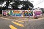 Grafite no bairro 1º de Maio, ação do Colorindo a Quebrada<!-- NICAID(15084129) -->