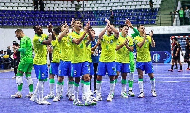 Brasil vence Argentina e conquista t&iacute;tulo da Copa Am&eacute;rica de Futsal