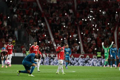 PORTO ALEGRE, RS, BRASIL - 19-10-2025: Internacional enfrenta o Sport Recife pela 29ª rodada do Campeonato Brasileiro, no Estádio Beira-Rio. Foto: Renan Mattos/Agência RBS.<!-- NICAID(16149665) -->