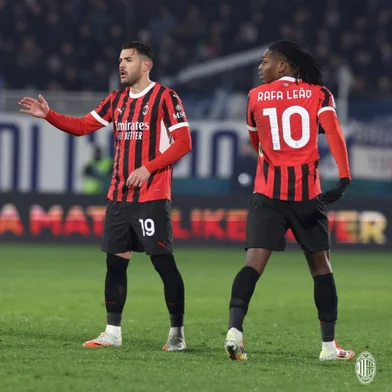 Theo Hernández, Rafael Leão, futebol, Milan