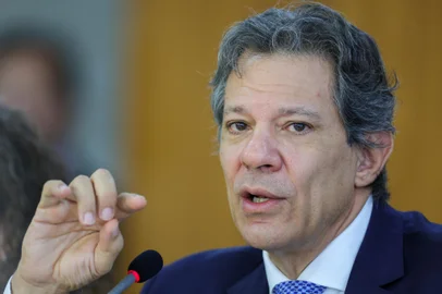 Brasília (DF) 27/11/2024 O ministro da Fazenda, Fernando Haddad, durante coletiva para explicar o pacote de corte gastos do governo Foto: Fabio Rodrigues-Pozzebom/Agência Brasil<!-- NICAID(15924633) -->