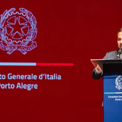 Cônsul da Itália durante comemoração do Dia da República Italiana. <!-- NICAID(16052853) -->