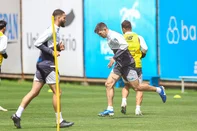 Zagueiro Kannemann em treino do Grêmio<!-- NICAID(16389501) -->