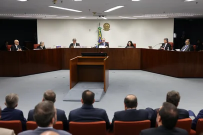 BRASILIA, DF, BRASIL - 26/03/2025 - Julgamento que pode tornar Jair Bolsonaro réu segue nesta quarta-feira. FOTO: ANTONIO AUGUSTO, STF, DIVULGAÇÃO<!-- NICAID(16003628) -->