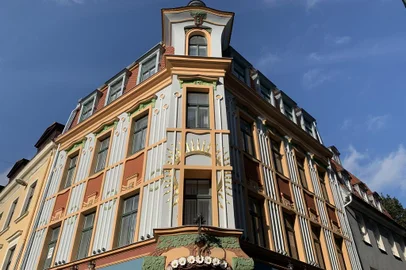 Prédio estilo Art Noveau em Riga, capital da Letônia - Foto: Rosane Tremea/Arquivo Pessoal<!-- NICAID(15640695) -->