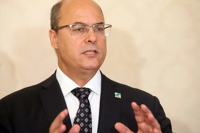 Rio de Janeiro - RJ - 18.03.2019 - Governador Wilson Witzel durante coletiva sobre concessão do Maracanã no salão nobre do Palácio Guanabara, zona sul da cidade. Foto: Paulo Vitor.