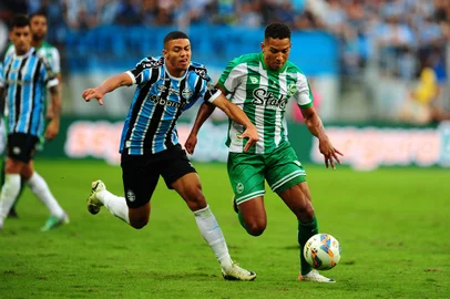 PORTO ALEGRE, RS, BRASIL, 06/04/2024. Grêmio x Juventude, segundo jogo da final do Campeonato Gaúcho (Gauchão 2024), realizado na Arena do Grêmio.  (Porthus Junior/Agência RBS)<!-- NICAID(15727743) -->