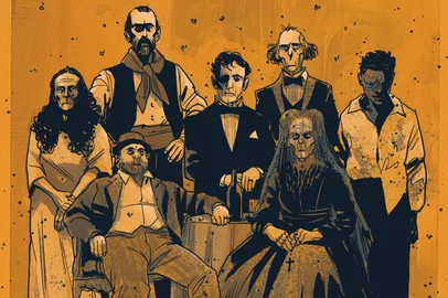 Incidente em Antares (2025), versão em quadrinhos do romance de Erico Verissimo (1971), por Rafael Scavone (roteiro), Olavo Costa (arte) e Mariane Gusmão (cores)<!-- NICAID(16165727) -->