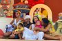Carlinhos Brown no aniversário de três anos do filho Daniel, ao lado da família.<!-- NICAID(15016927) -->